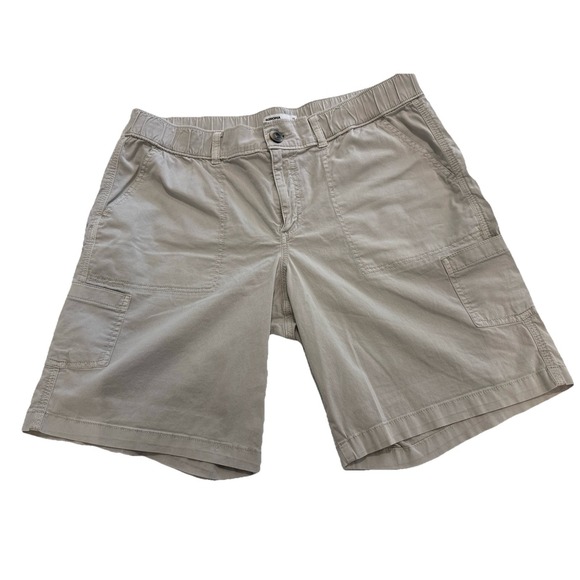 Sonoma Pants - Sonoma Womens Bermuda Khaki Shorts Size 16 Elastic  Waist Cotton Pockets